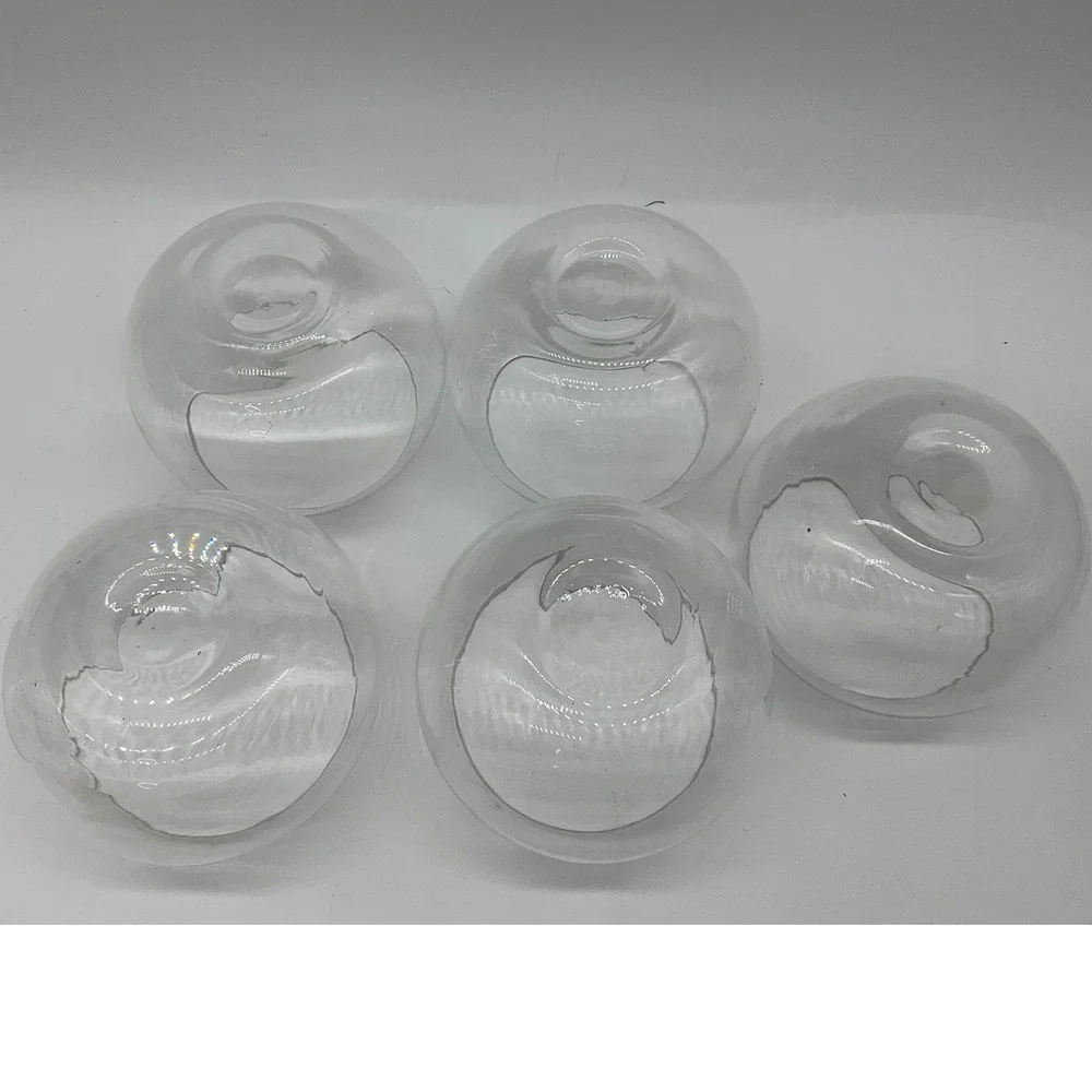 Martini Chiller Bowls Set of 5 Clear Glass 2-Piece Shrimp Cocktail Party